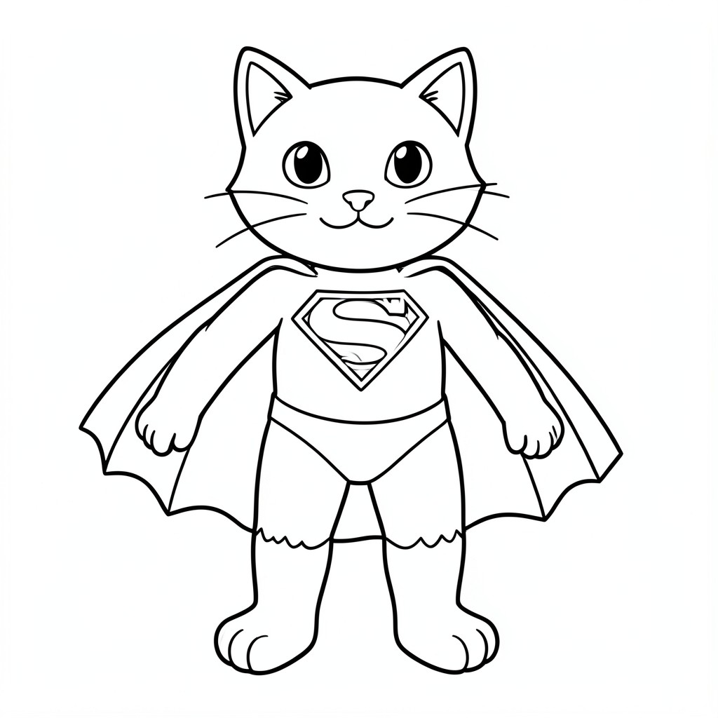 a cat like superman