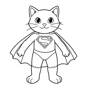 a cat like superman