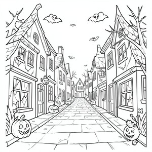 Phố Halloween đáng sợ và ma quái