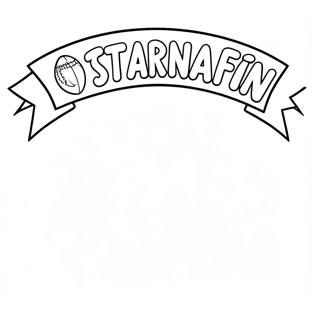 Football support banner - Team Starnafin
