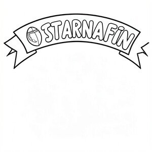 Football support banner - Team Starnafin