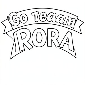 Go team Rora - sports banner