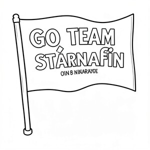 Go team Starnafin - sports flag
