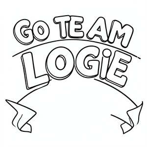 Go team Logie - Sports banner
