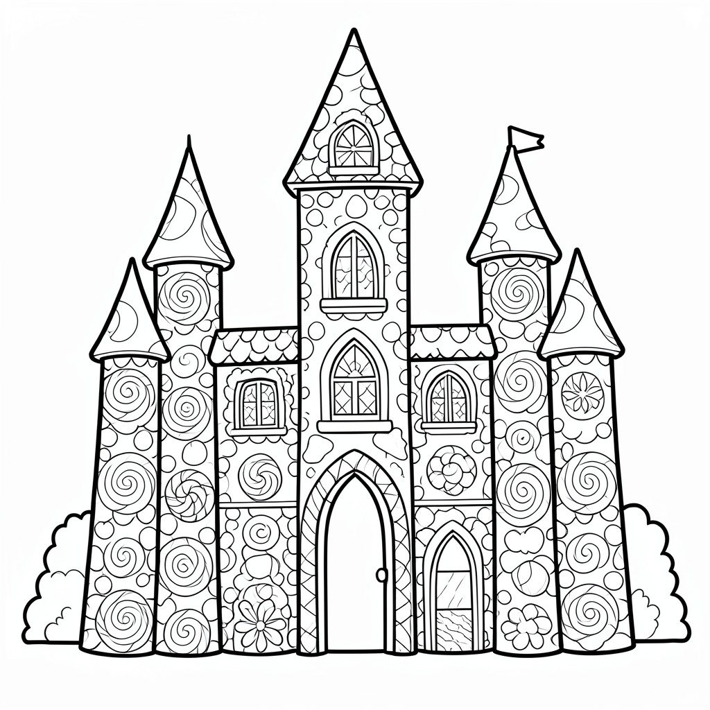 A castle where every room is made of candy.