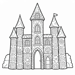 A castle where every room is made of candy.