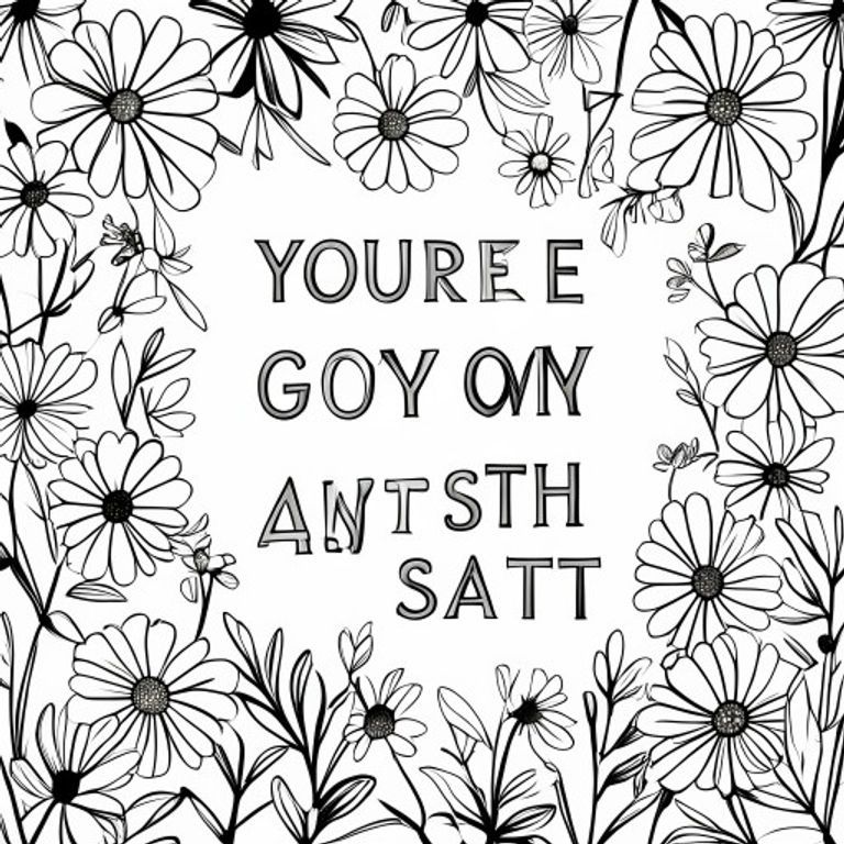 Nền hoa đen trắng với dòng chữ: You're Going On My 4th Step You Asshat