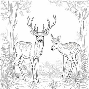 Hươu v.v. Bụi rậm rừng, v.v. chân chân v.v.