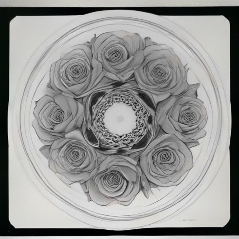 roses coloring page for kids