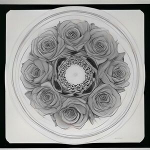 roses coloring page for kids