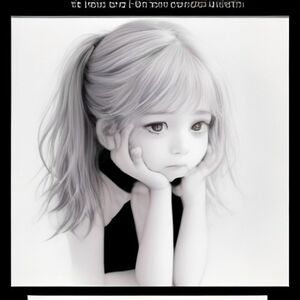 sad depressed little girl crying
