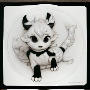 A super cute baby dragon coloring page for toddlers and preschool children ages 2–6. A friendly smiling baby dragon sitting and waving, big round eyes, tiny wings, chubby body, small horns, cute little feet, simple happy expression. Very thick bold black outlines, large simple shapes, minimal details, no shading, no gray, no colors, white background, lots of open spaces for easy coloring, adorable children's coloring book style, clean vector line art, centered composition, portrait page, printable, age-appropriate, no text.
