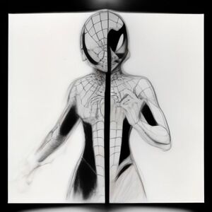 make me a sketch for a coloring page for spiderman

