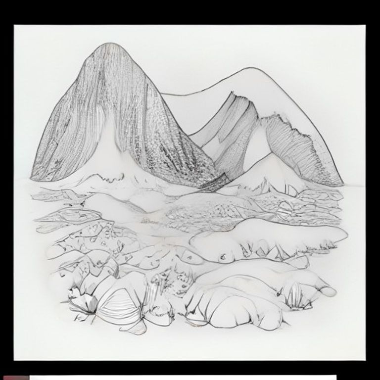 Children's coloring page about Antarctica, cute hand-drawn style, thick clean black outlines, white background. Include penguins, seals, whales, icebergs, snow-covered mountains and the Antarctica continent shape. Simple, friendly, detailed but easy to color, balanced composition, no shading, no text.