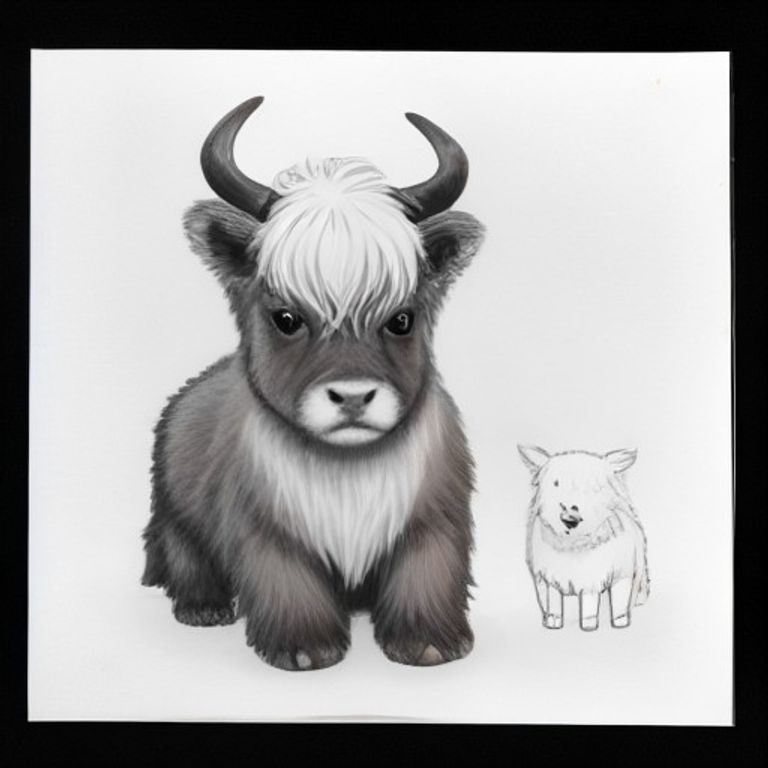 Mini highland cow