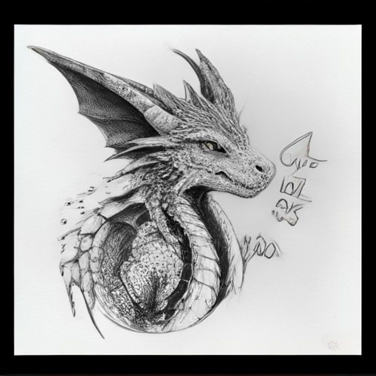A profile view of a friendly dragon, holding a sign with "ColoringMe" written in white bubble letters, in profile, in a underwater coral reef kingdom, The drawing style is childlike. 