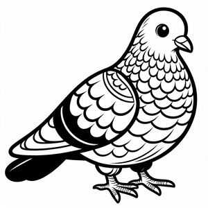 A black and white bird sitting on a branch