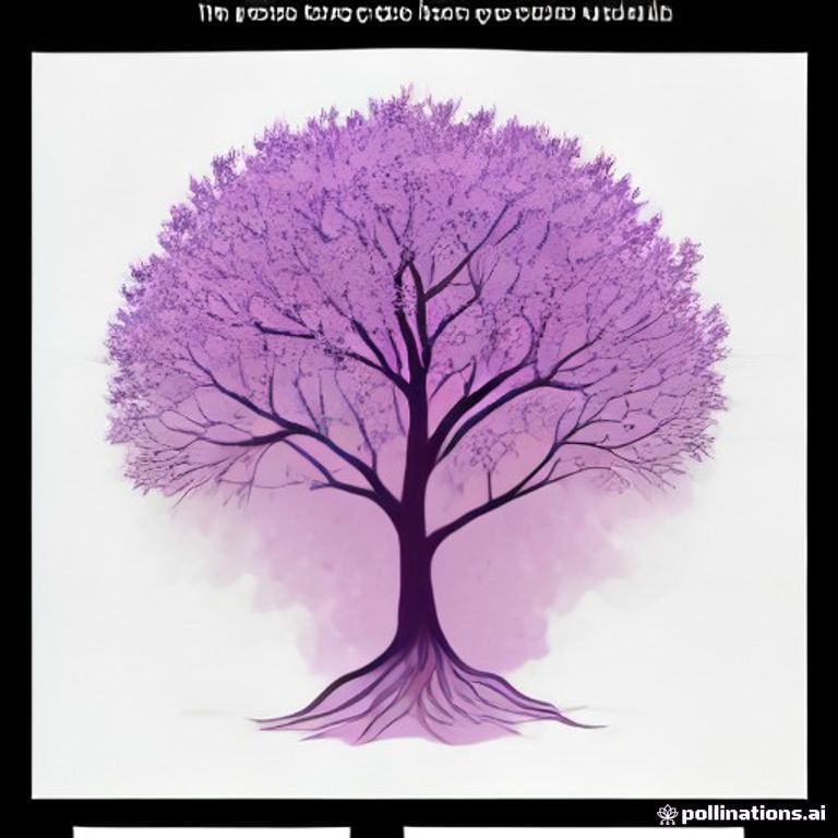 purple apple on the tree