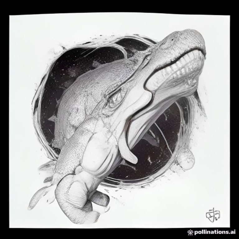 Dinosaur in space