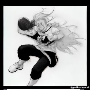 Original cartoon football player dribbling a football, completely original face and hairstyle, wearing a unique football jersey design. Black-and-white coloring book line art, thick clean outlines, no shading, no text.