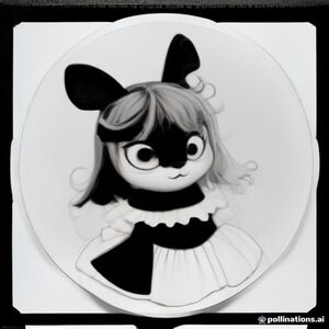 A cute Halloween animal character dressed for Halloween make it black and white to be used as a coloring page