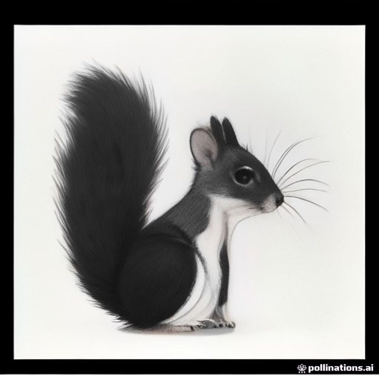 A profile view of a friendly squirrel, dressed for Halloween in profile, in a spooky forest , surrealist style