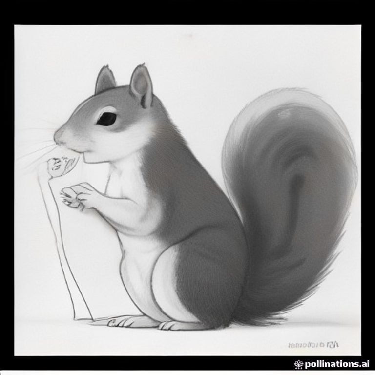 A profile view of a friendly squirrel, holding a sign with "ColoringMe" written in white bubble letters, in profile, in a underwater coral reef kingdom, surrealist style