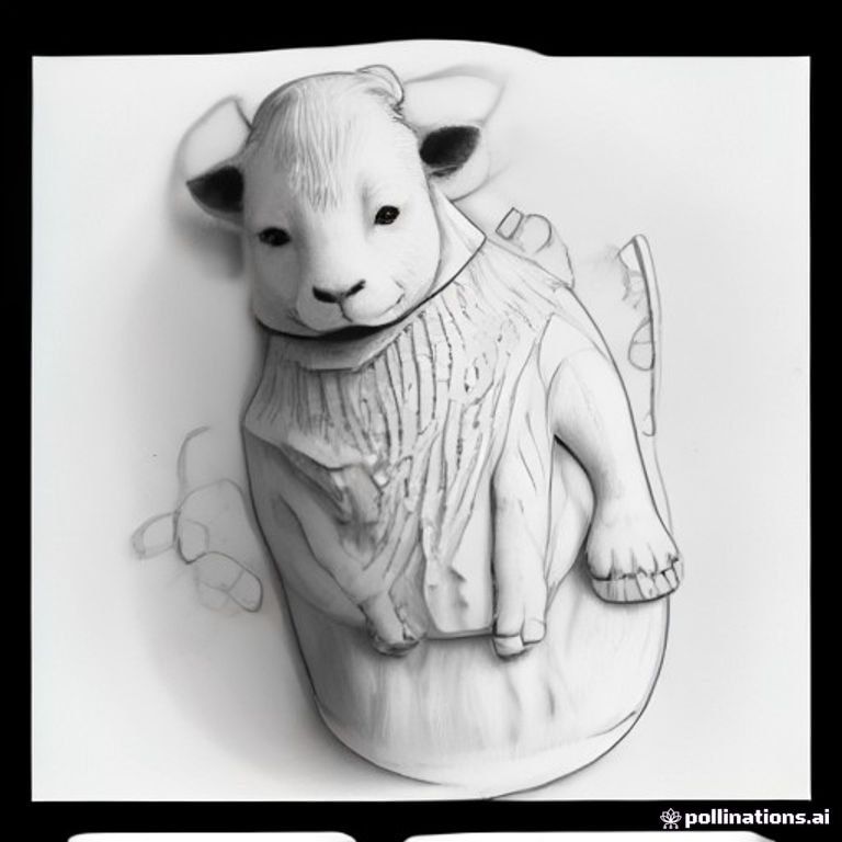 A happy bull in Irish clothes eats a bag of chips