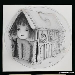 Children's coloring page, cute beautiful house villa, black and white line art, thick clean outlines, simple shapes, white background, no colors, no shading, portrait A4 format, large areas to color, suitable for children, unique house design, printable coloring book page