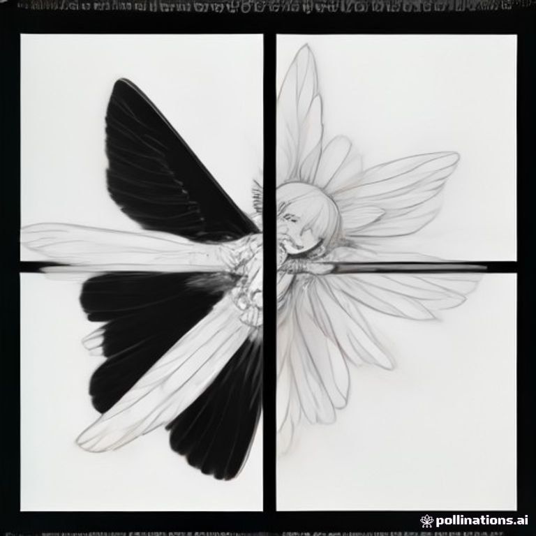 A joyful biplane character with two sets of wings and a wide grin, simple cartoon style, black and white. Bold black line art, 5 pt thick outer outlines and 4 pt interior lines, Large coloring spaces and Minimal tiny details