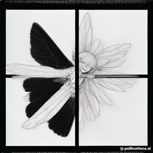 A joyful biplane character with two sets of wings and a wide grin, simple cartoon style, black and white. Bold black line art, 5 pt thick outer outlines and 4 pt interior lines, Large coloring spaces and Minimal tiny details