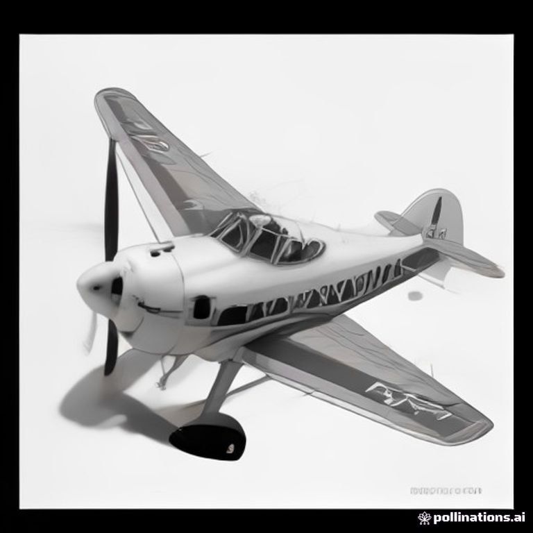 A friendly seaplane (floatplane) on water with a happy face, simple waves, black and white
