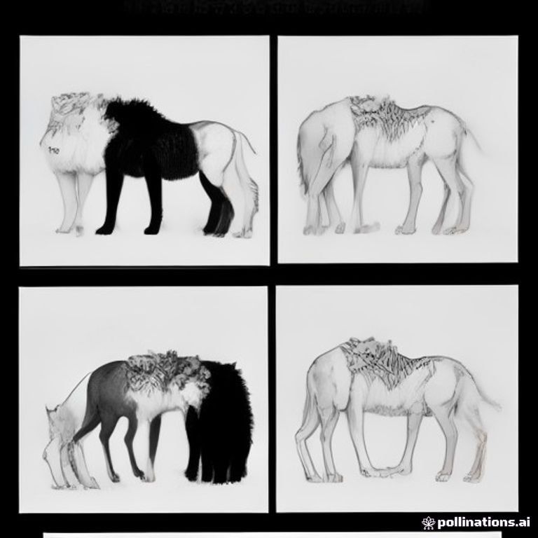 A profile view of a pack of lions in the Savana with some deers and a girrafe
