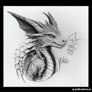 A profile view of a friendly dragon, holding a sign with "ColoringMe" written in white bubble letters, in profile, in a underwater coral reef kingdom, surrealist style with 5 pages