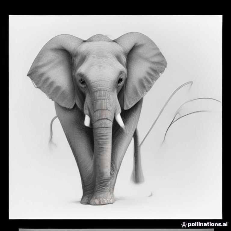 Elephant’s Quiet Morning
Design: Black line drawing on white background. An elephant wearing a knitted sweater sits beside a wooden window, holding a steaming teacup. Fine linework captures the texture of the sweater and gentle steam curls.
