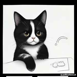 Make a cute CAT to color and add a funny dialog