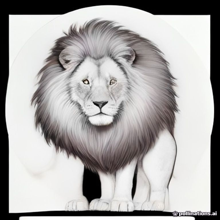 Cute friendly lion standing proudly, big fluffy mane, happy smiling face, simple rounded shapes. Cute children's coloring book illustration, suitable for ages 3–6, thick clean black outlines, large easy-to-color areas, minimal details, white background, centered character, full body visible, no shading, no gray, no color, no text, printable high-resolution line art, A4 coloring page.