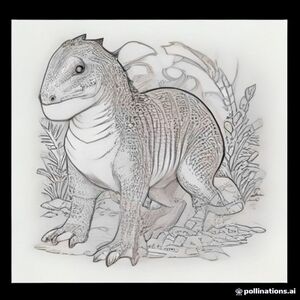 cute detailed dinosaurs + thick clean outlines + rounded frame + lots of little plants, rocks, scales, patterns, and background details. make it a printable pdf 