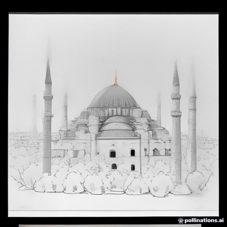 A cozy cute Istanbul mosque on a quiet street,cute mosque with one minaret and a small dome, traditional cute  and cozy Ottoman-inspired architecture, tiny cute surrounding houses, cute flower pots, cute hanging lanterns, cute cats sitting near the entrance, a few cute pigeons, cozy cobblestone street, peaceful evening atmosphere,