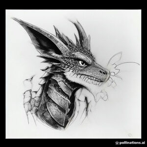 A profile view of a friendly dragon, holding a sign with "FazzyKhan" written in white bubble letters, in profile, in a underwater coral reef kingdom, surrealist style