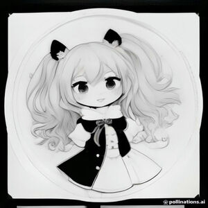 Create an adorable kawaii anime colouring page of a cheerful anime girl working in a strawberry-themed café. She wears a cute apron, a bow headband, and a frilly dress. Include strawberry cakes, cupcakes, macarons, milkshakes, a glass display cabinet, cute stools, heart decorations, and strawberry-shaped ornaments. Crisp black-and-white outlines, white background, no colours, no grey shading, plenty of separate areas for colouring, A4 portrait page. 