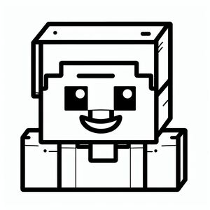 Minecraft mỉm cười Steve
