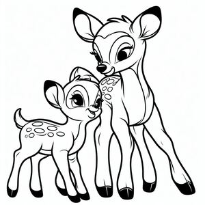 Bambi cùng mẹ