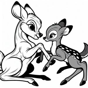 Faline và Bambi là Figthing