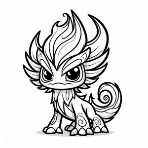 Một con rồng nhỏ dễ thương với đôi mắt to