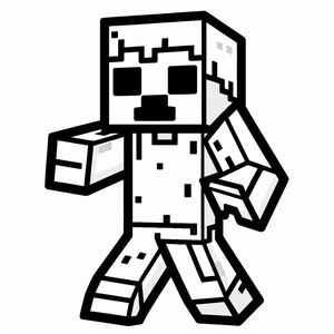 An image of a minecraft character holding a box