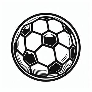Football on the pitch