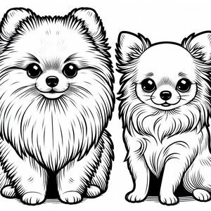 Chó Pomeranian và Chihuahua 2