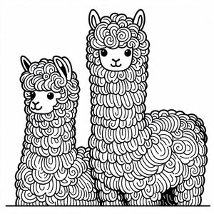 Hai con Alpacas lông 4