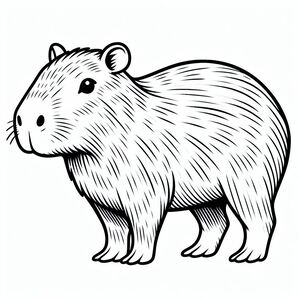 Capybara from South America 1